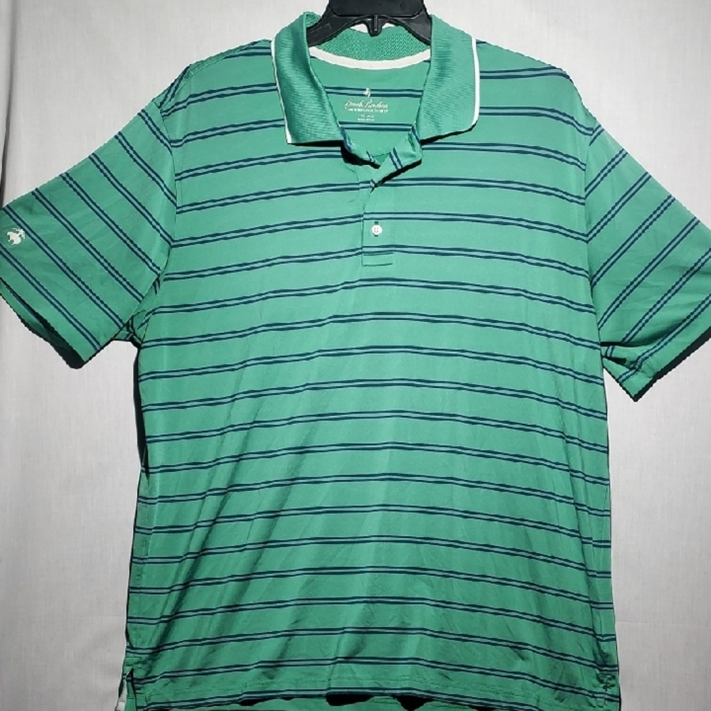 Brooks‎ Brothers Performance Series Striped Mens Polo Shirt Size XXL